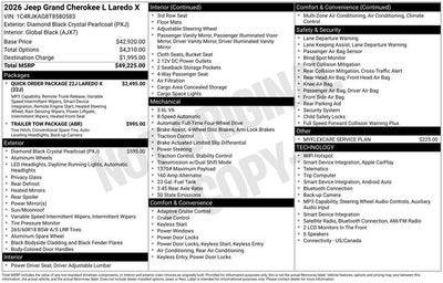 2026 Jeep Grand Cherokee L Laredo
