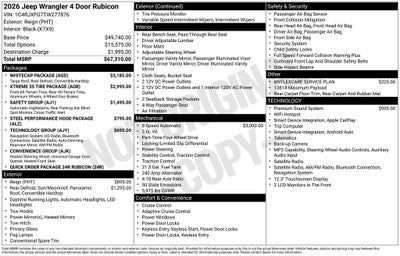 2026 Jeep Wrangler Rubicon