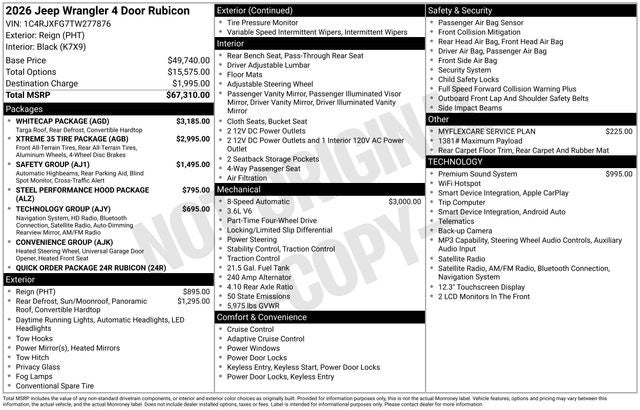 2026 Jeep Wrangler Rubicon