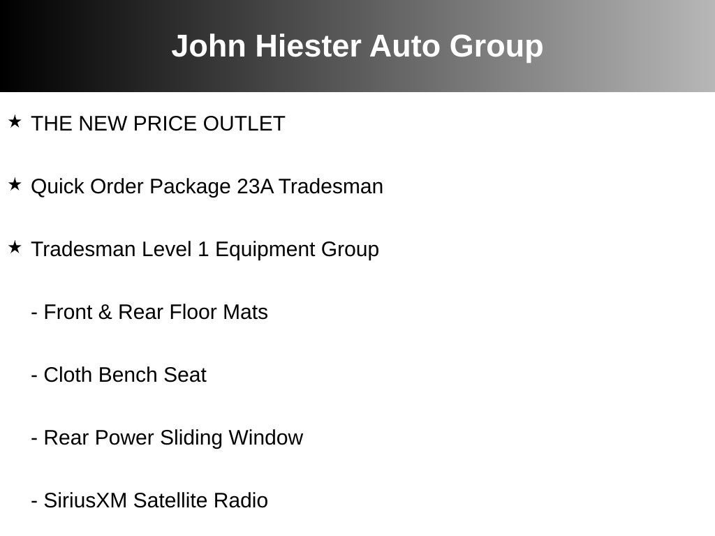 2025 RAM 1500 Tradesman