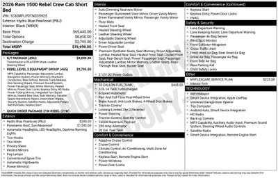 2026 RAM 1500 Rebel