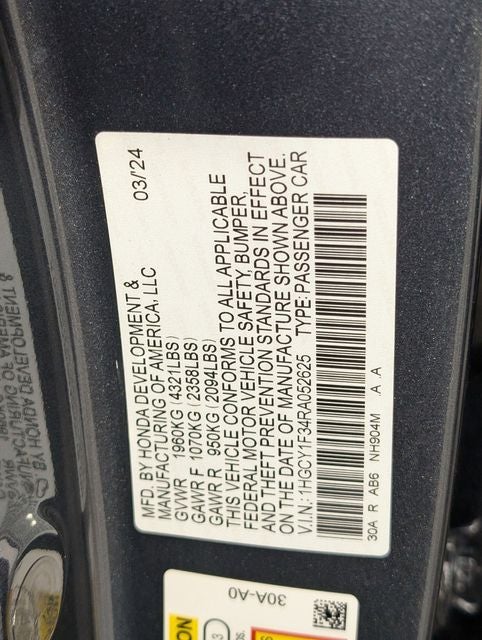 2024 Honda Accord EX