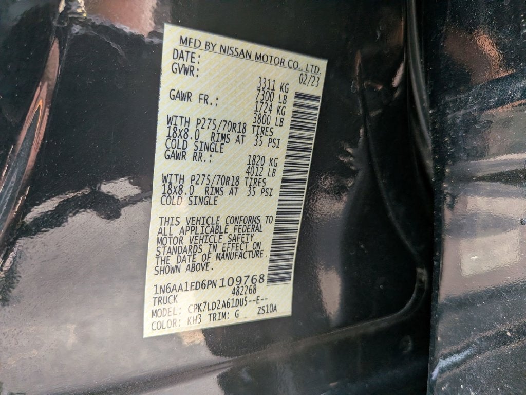 2023 Nissan Titan PRO-4X