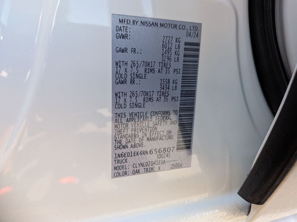 2024 Nissan Frontier PRO-4X