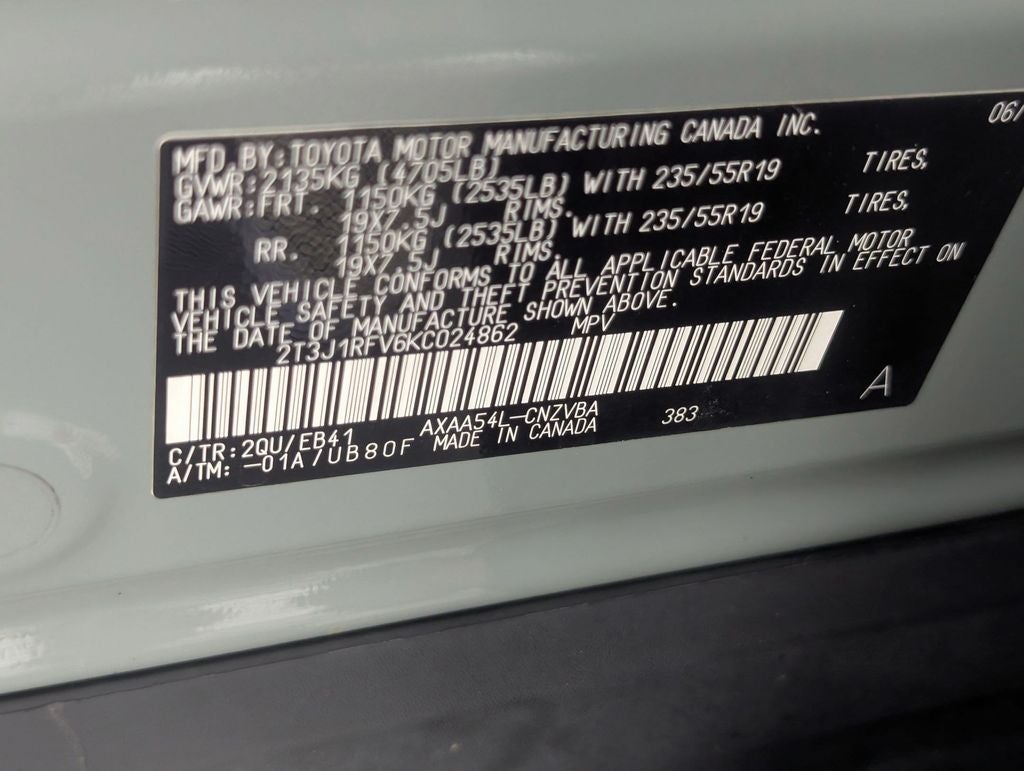 2019 Toyota RAV4 Adventure