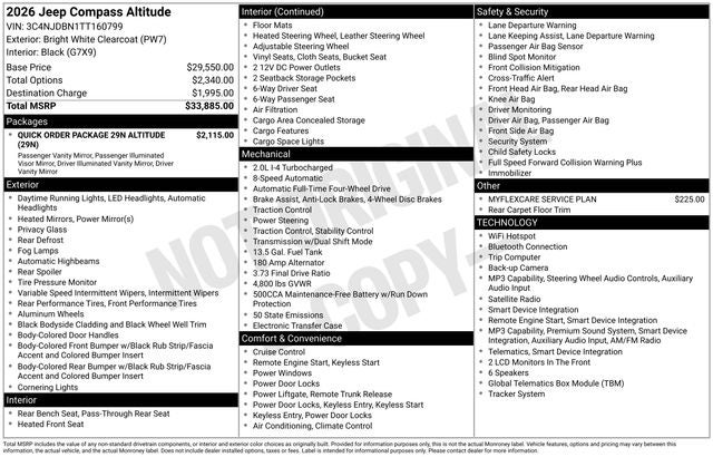 2026 Jeep Compass Altitude - Photo 33
