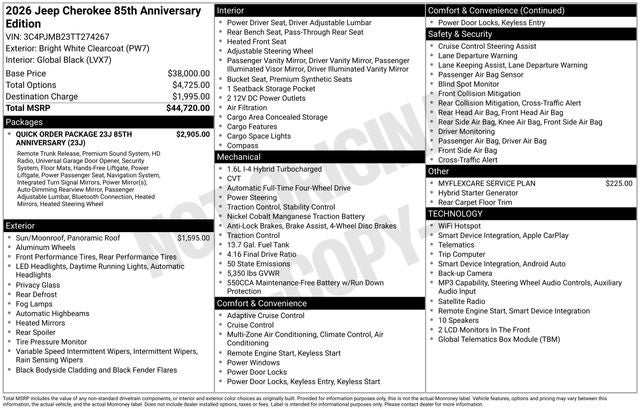2026 Jeep Cherokee Base