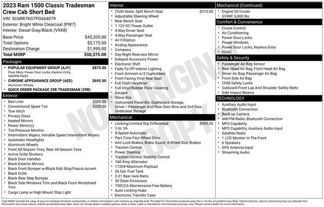 2023 RAM 1500 Classic Tradesman