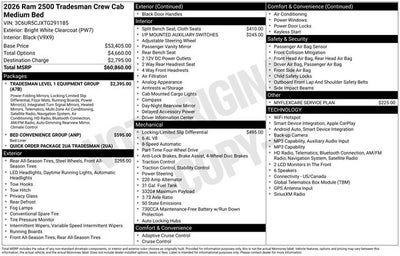 2026 RAM 2500 Tradesman