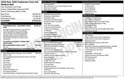 2026 RAM 2500 Tradesman