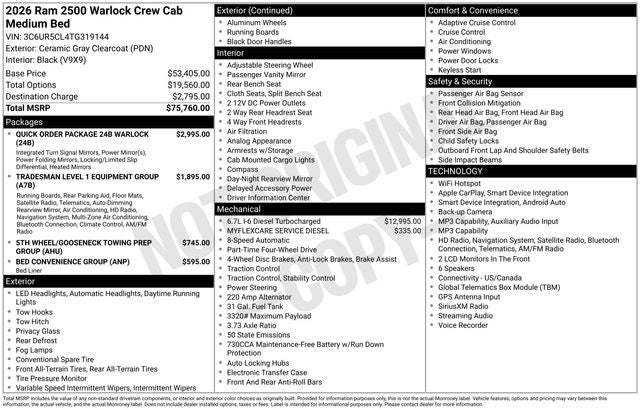 2026 RAM 2500 Base