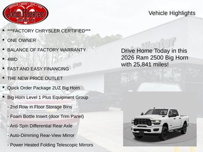2026 RAM 2500 Big Horn
