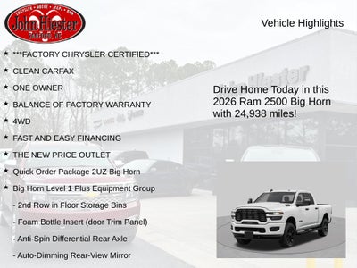 2026 RAM 2500 Big Horn