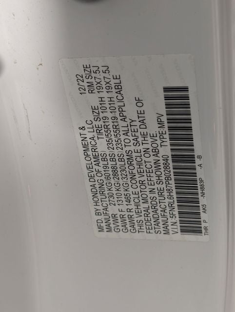 2023 Honda Odyssey Touring