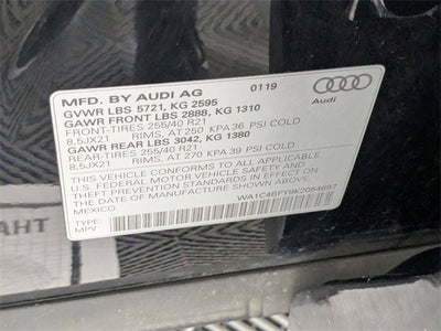 2019 Audi SQ5 3.0T Prestige quattro