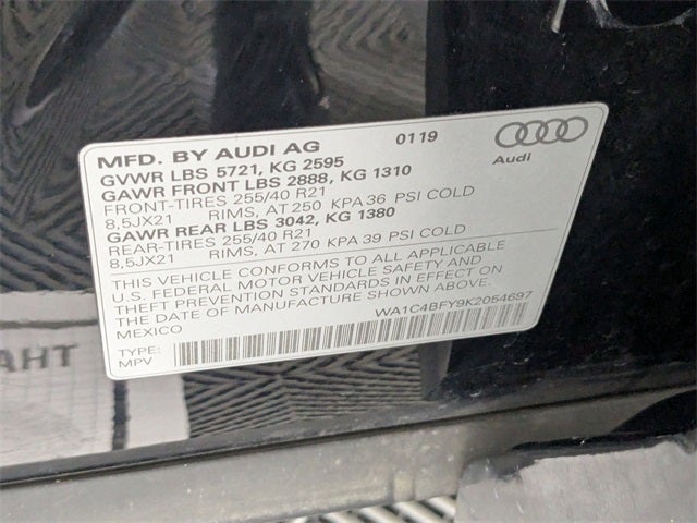 2019 Audi SQ5 3.0T Prestige quattro