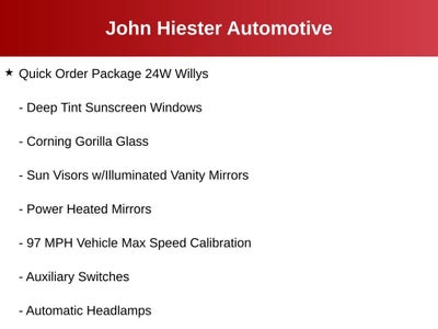 2025 Jeep Wrangler 4-Door Willys 4x4