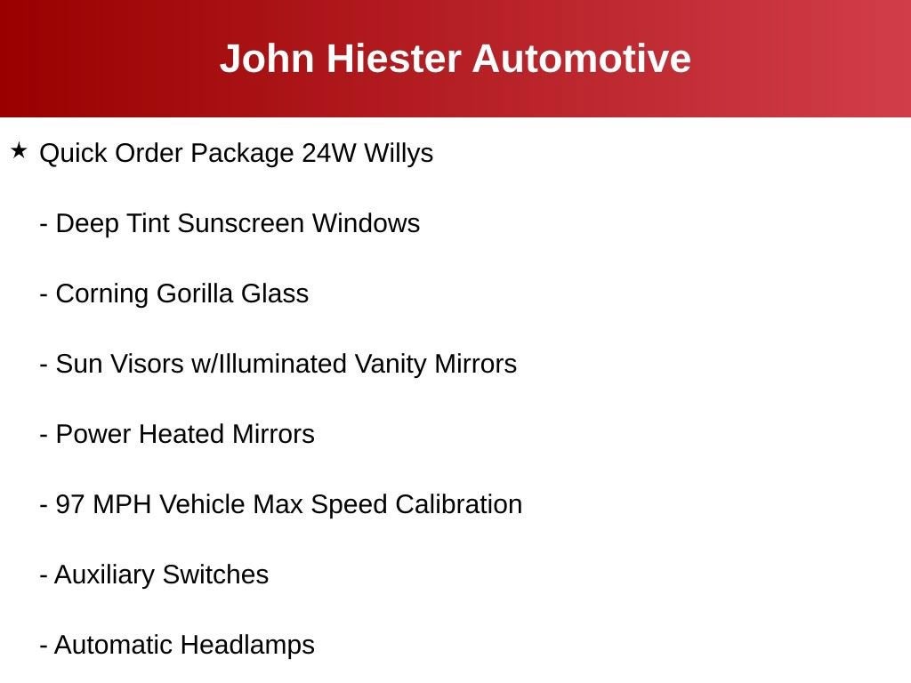 2025 Jeep Wrangler 4-Door Willys 4x4