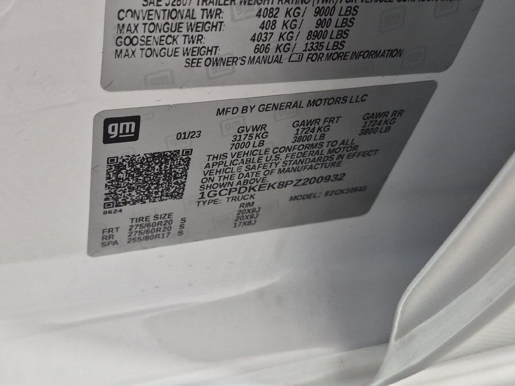 2023 Chevrolet Silverado 1500 LT (2FL)