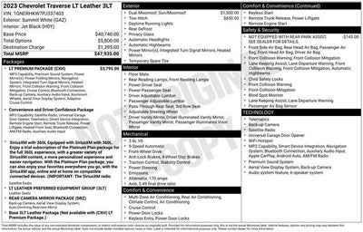 2023 Chevrolet Traverse LT Leather