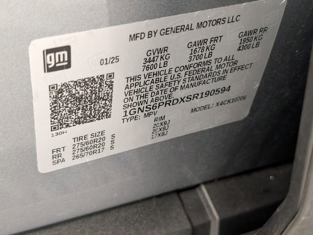 2025 Chevrolet Tahoe Z71