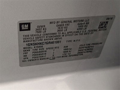 2016 Chevrolet Suburban LT