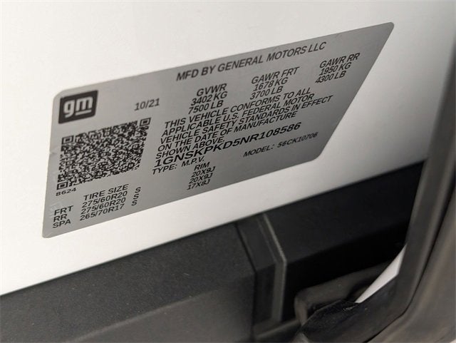 2022 Chevrolet Tahoe Z71