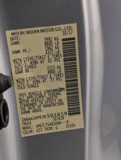 2018 Nissan Titan XD SV