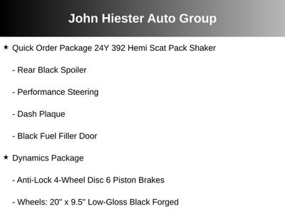2018 Dodge Challenger 392 Hemi Scat Pack Shaker