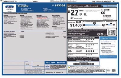 2019 Ford Fusion SE