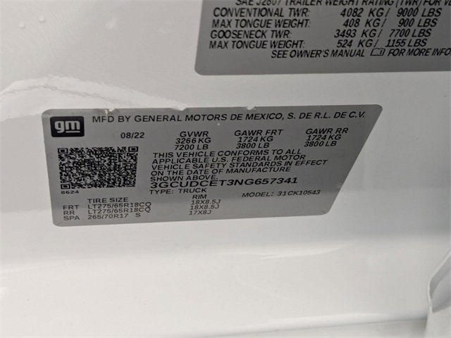 2022 Chevrolet Silverado 1500 Custom Trail Boss