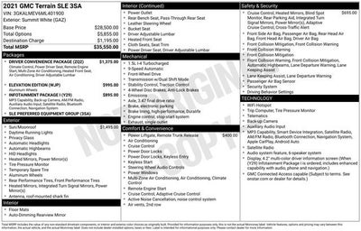2021 GMC Terrain SLE