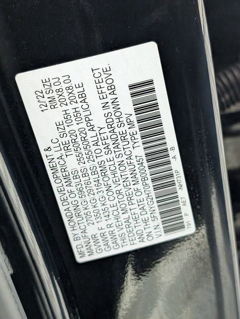 2023 Honda Pilot Touring