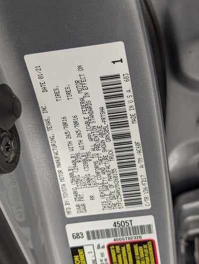 2021 Toyota Tacoma 4WD SR