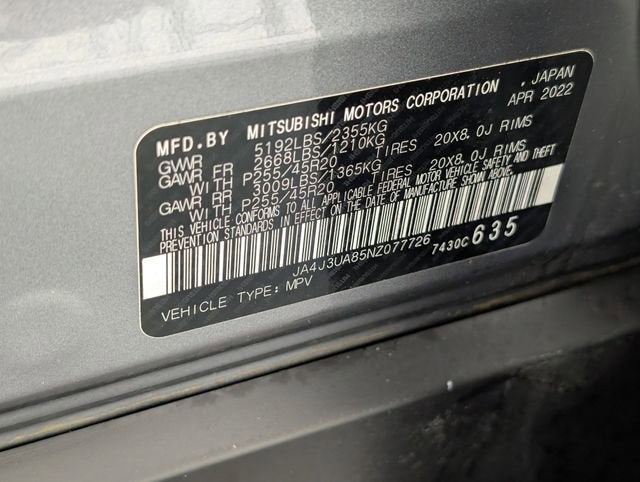 2022 Mitsubishi Outlander SE