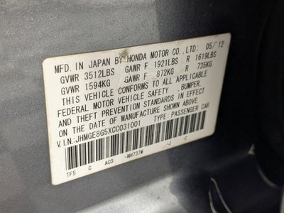 2012 Honda Fit Sport