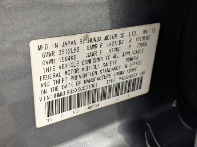 2012 Honda Fit Sport